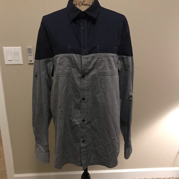 Rock&Republic Mens Large Two-Tone Blue/Grey - Picture 6 of 7